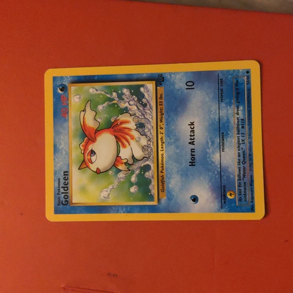 Pokemon Goldeen 1990s Trading Card 1995s Base Set - Picture 4 of 6
